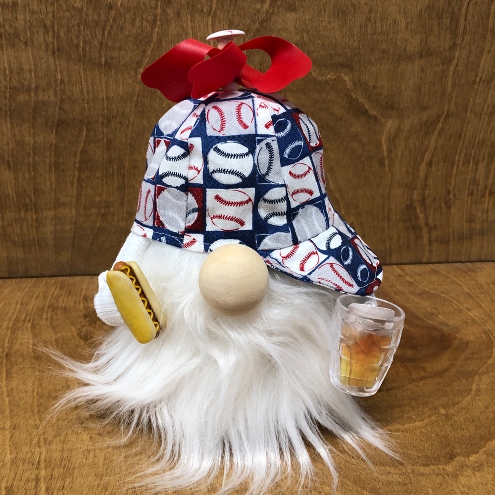 Spring Training Gnome Baseball Ball Game Sport Fan Cap Hot Dog Mug Beer Pinwheel